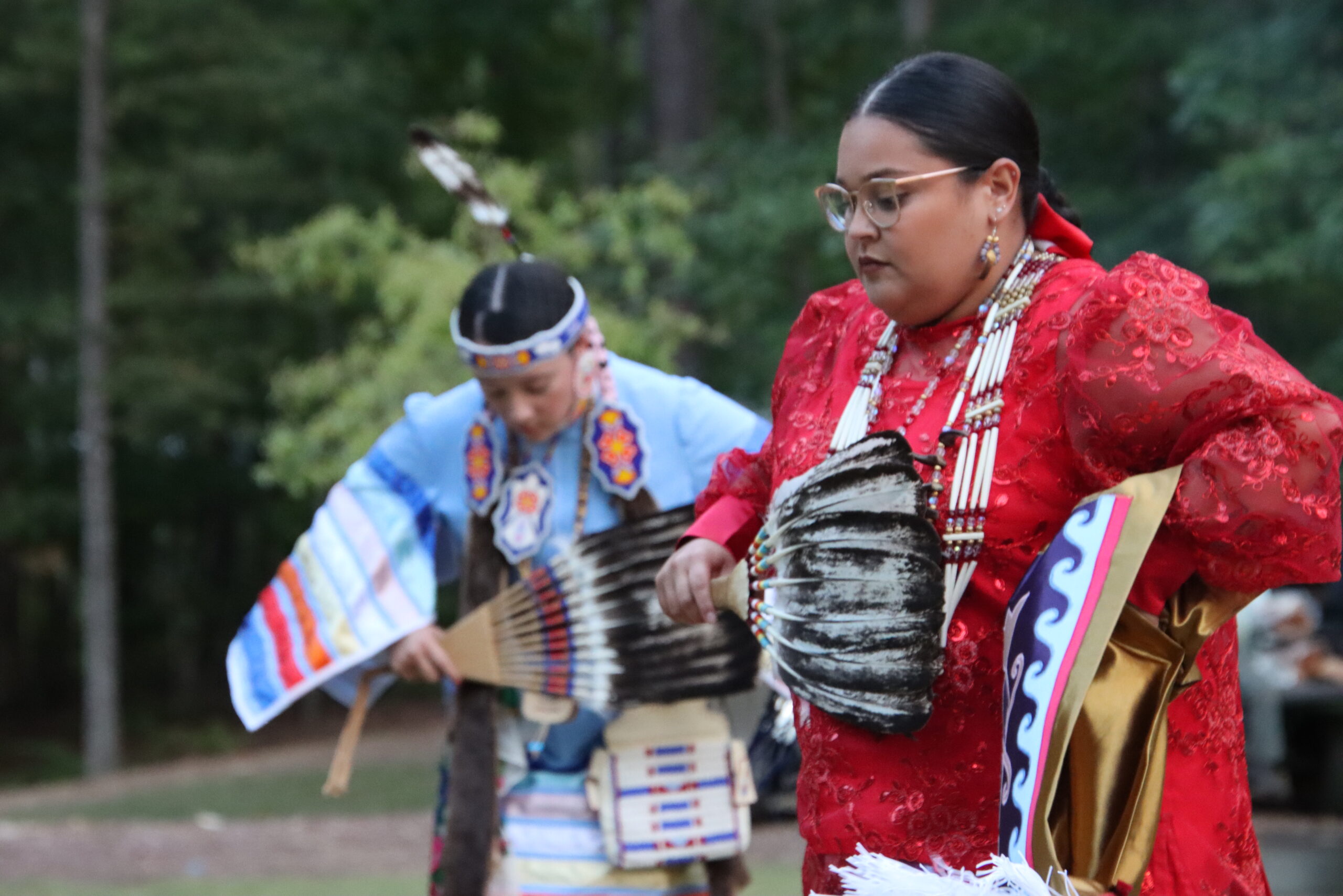 two women at the Indigenous Peoples Day event