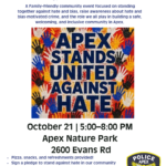 Apex Stands United Against Hate