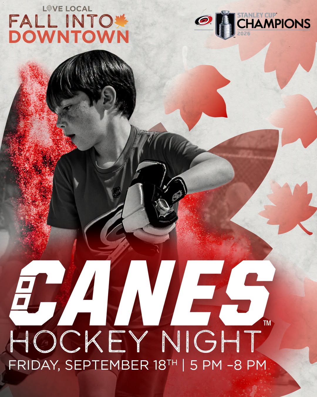 Downtown Apex Canes Hockey Night with the Carolina Hurricanes